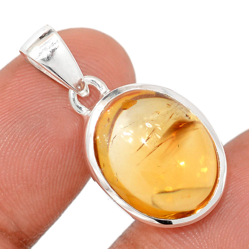 1.1" Citrine Cabochon Pendants - CTCP910