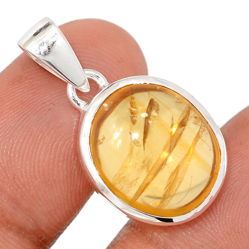 1.1" Citrine Cabochon Pendants - CTCP912