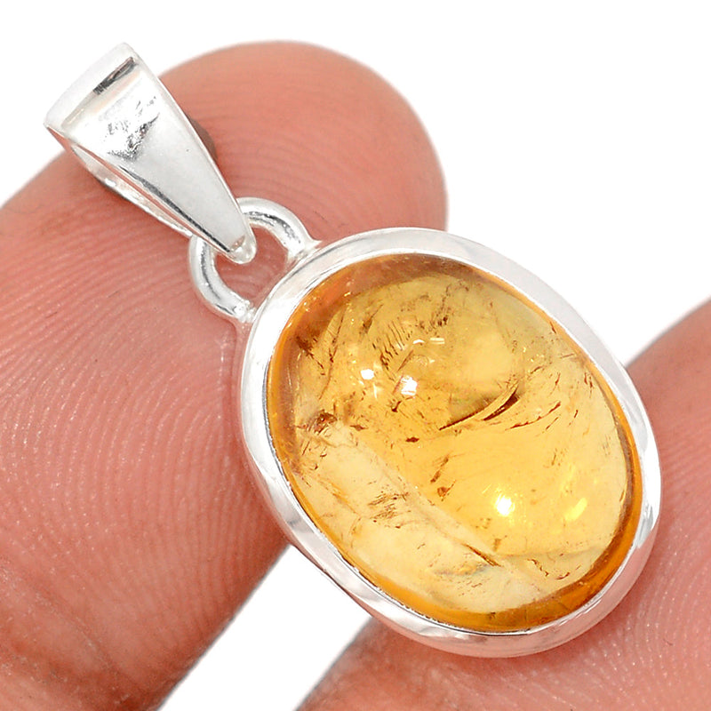 1.1" Citrine Cabochon Pendants - CTCP916