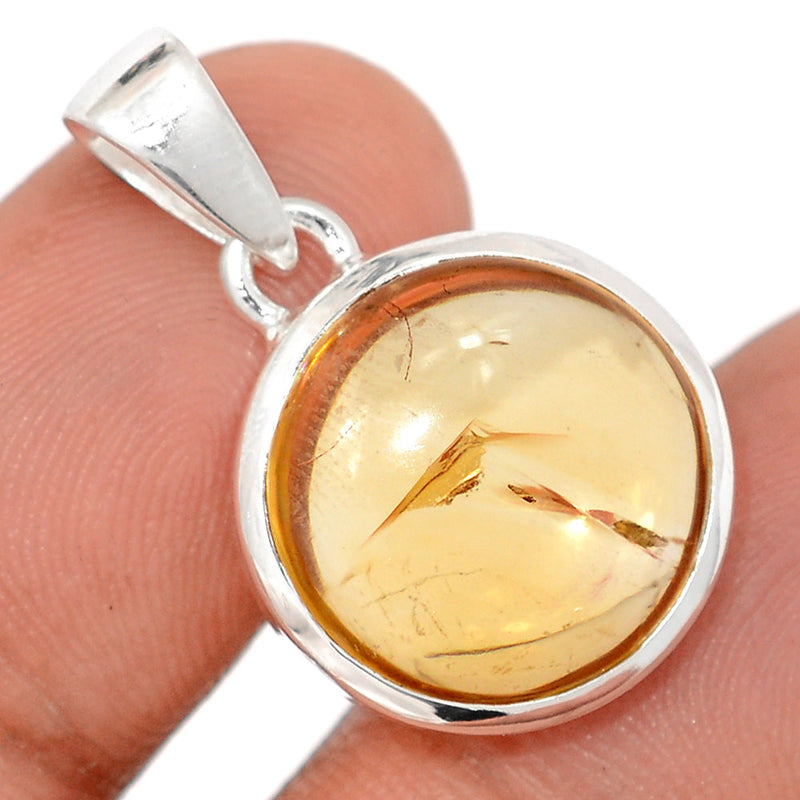 1.1" Citrine Cabochon Pendants - CTCP928