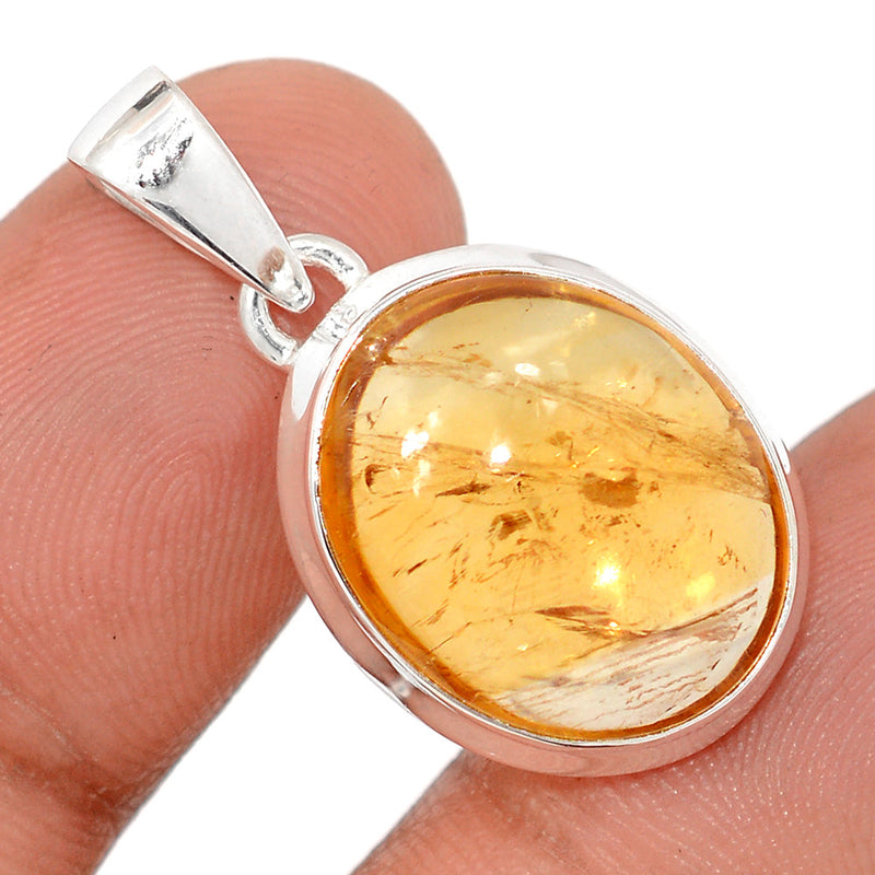 1.2" Citrine Cabochon Pendants - CTCP929