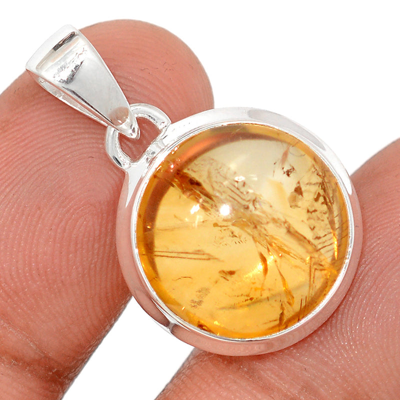 1.1" Citrine Cabochon Pendants - CTCP932