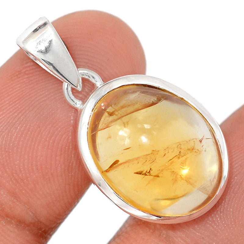 1.2" Citrine Cabochon Pendants - CTCP934