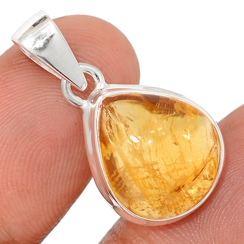 1.1" Citrine Cabochon Pendants - CTCP935