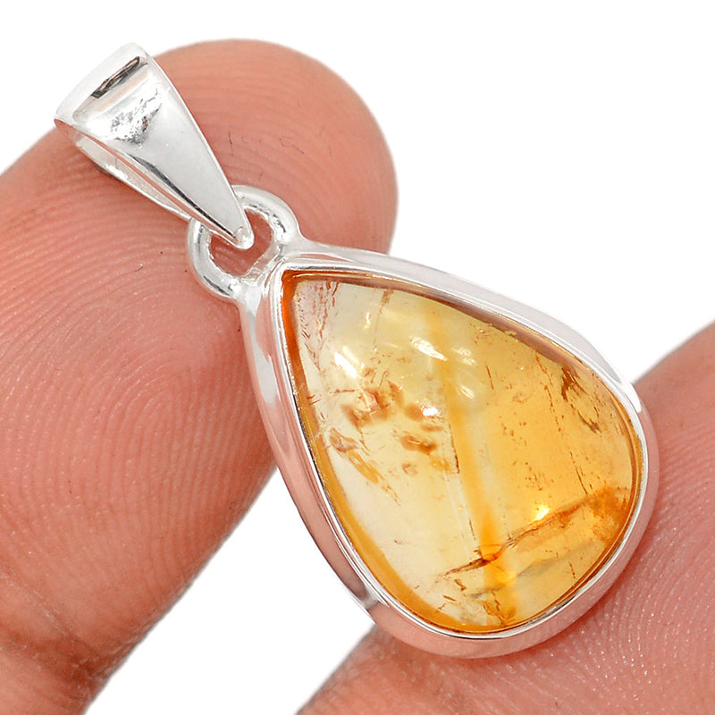 1.2" Citrine Cabochon Pendants - CTCP938