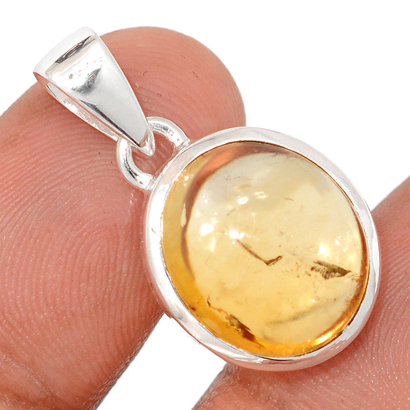 1.1" Citrine Cabochon Pendants - CTCP940