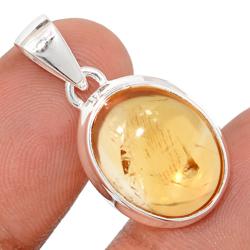 1.1" Citrine Cabochon Pendants - CTCP941