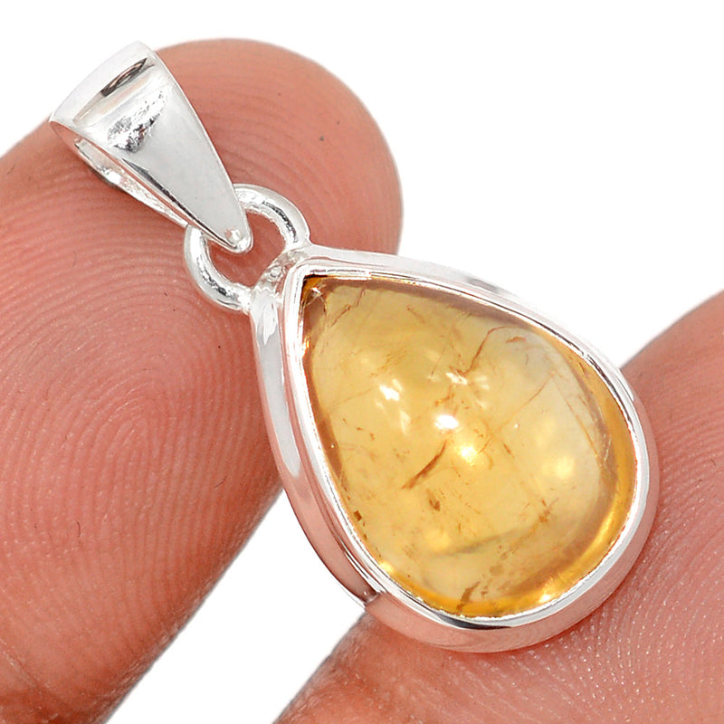 1.1" Citrine Cabochon Pendants - CTCP945