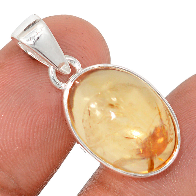 1.1" Citrine Cabochon Pendants - CTCP953