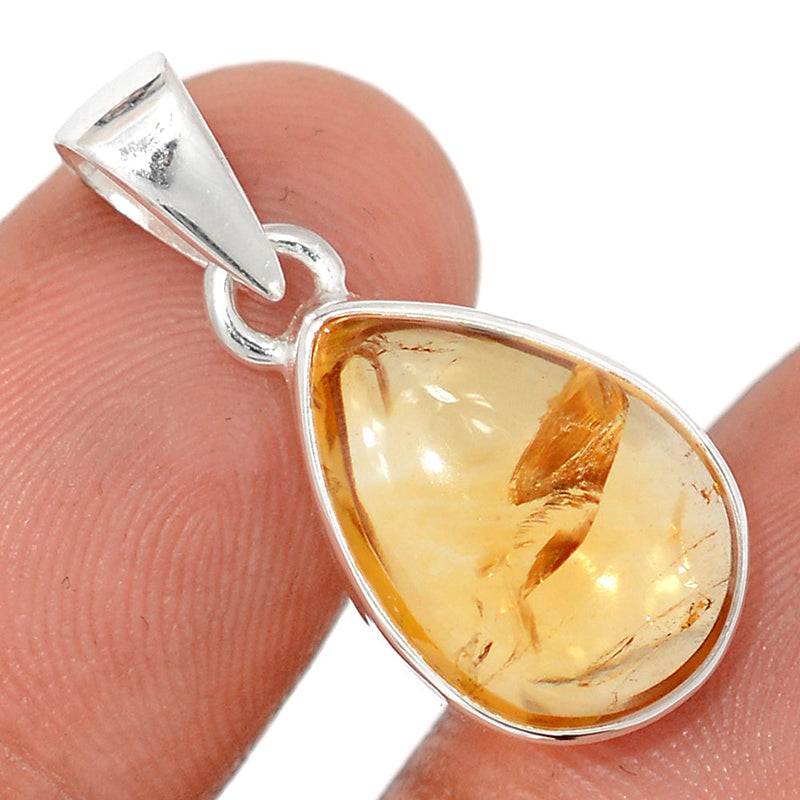 1.1" Citrine Cabochon Pendants - CTCP954