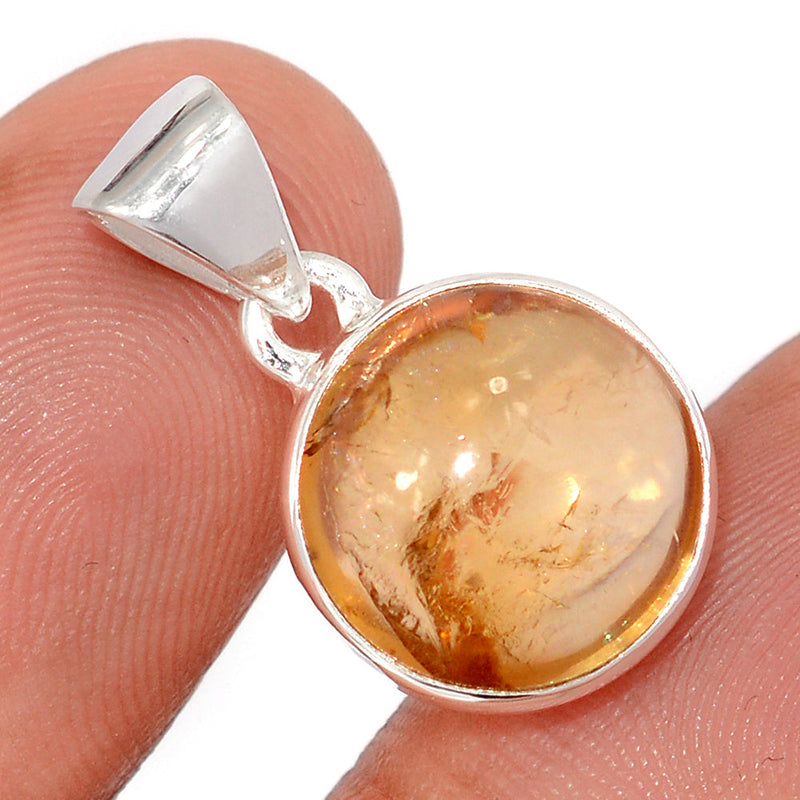 0.8" Citrine Cabochon Pendants - CTCP973
