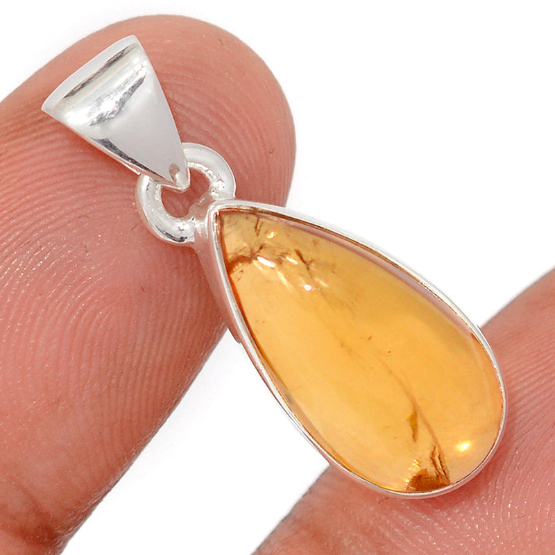 1.1" Citrine Cabochon Pendants - CTCP977