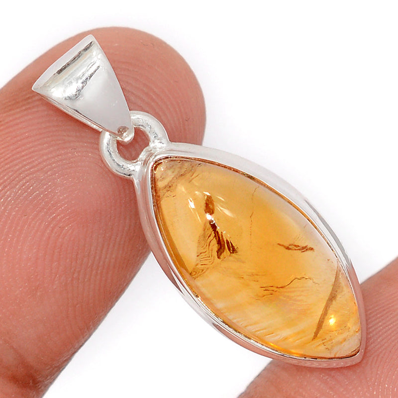 1.2" Citrine Cabochon Pendants - CTCP979