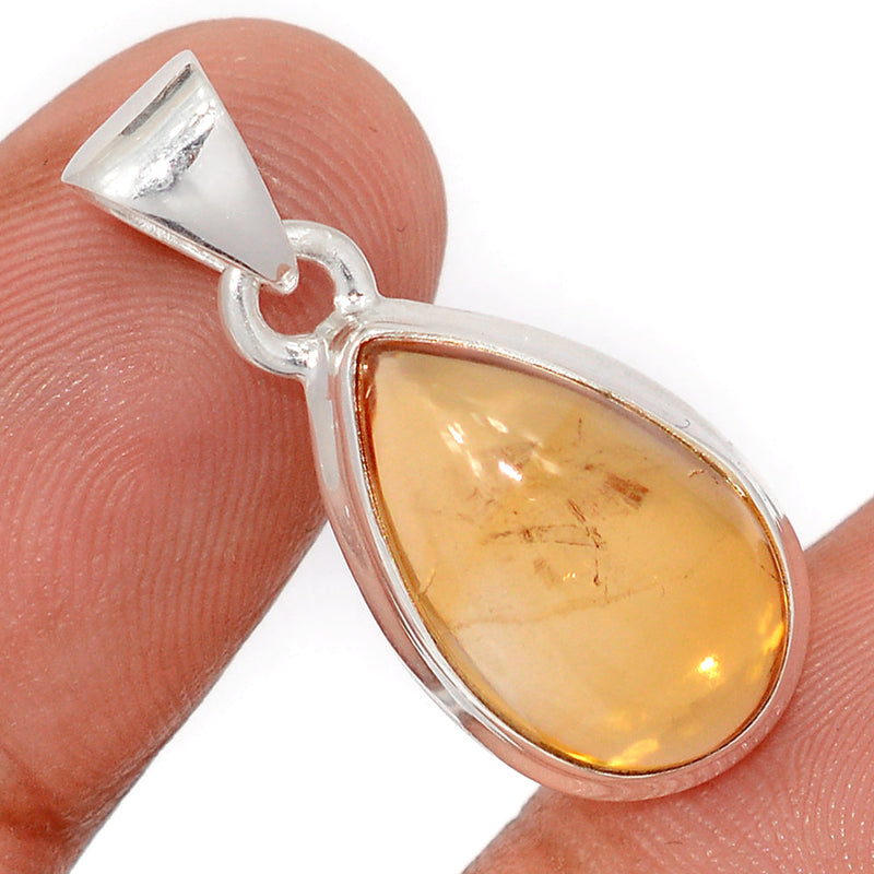 1.2" Citrine Cabochon Pendants - CTCP980