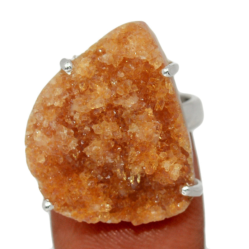 Claw - Citrine Druzy Ring - CTDR313