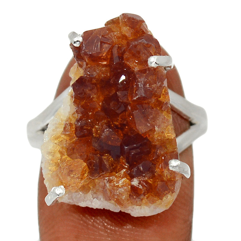 Claw - Citrine Druzy Ring - CTDR320