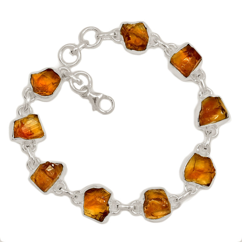 8.6" Citrine Rough Bracelets - CTRB46