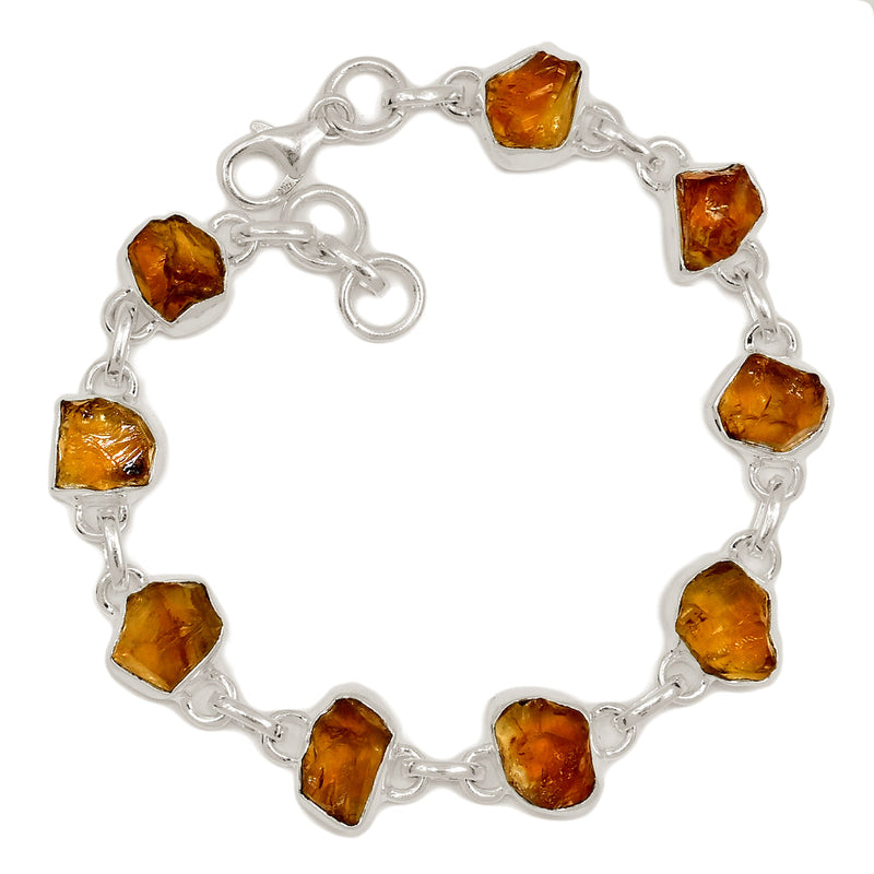 8.2" Citrine Rough Bracelets - CTRB52