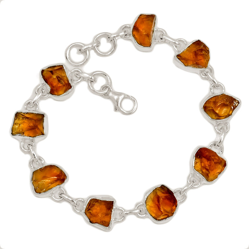 8.5" Citrine Rough Bracelets - CTRB58