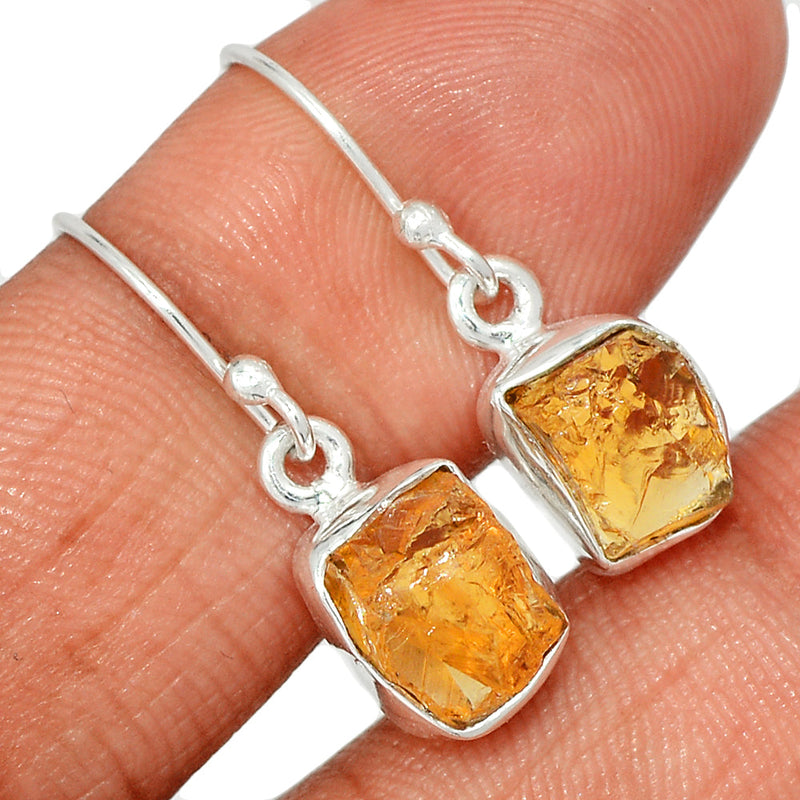 1.1" Citrine Rough Earrings - CTRE457