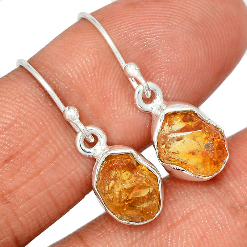 1.1" Citrine Rough Earrings - CTRE463