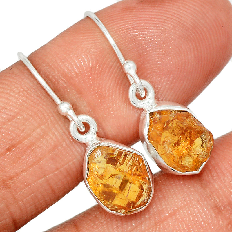 1.1" Citrine Rough Earrings - CTRE464