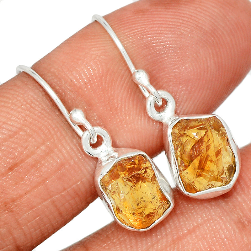 1.1" Citrine Rough Earrings - CTRE465