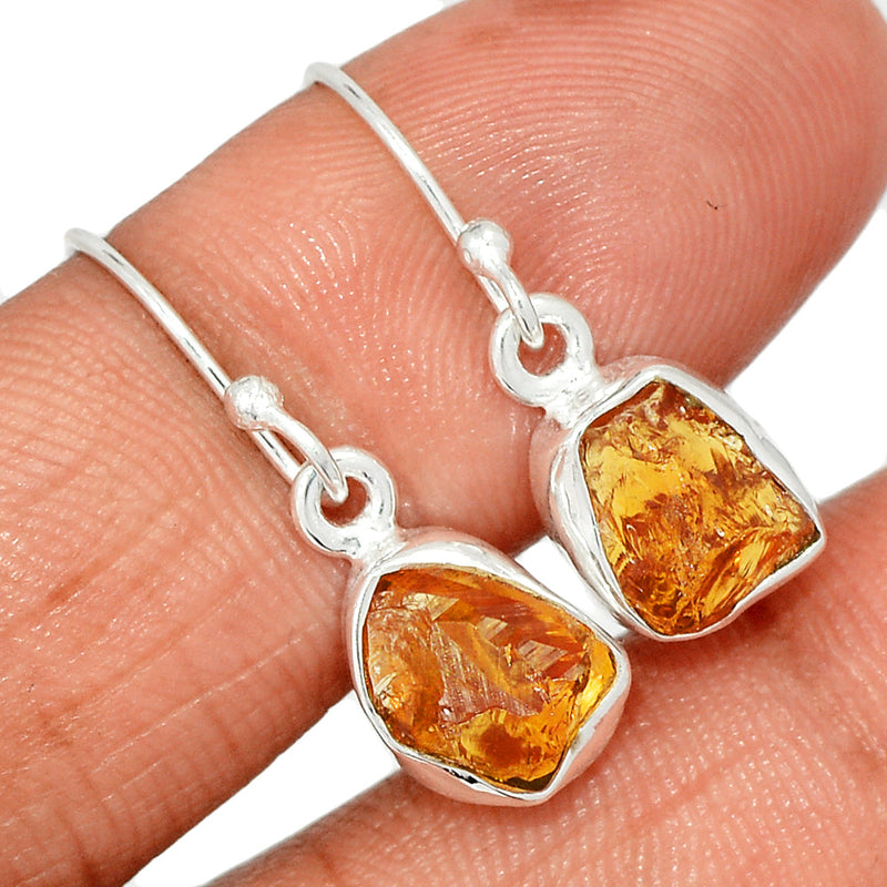 1.1" Citrine Rough Earrings - CTRE466