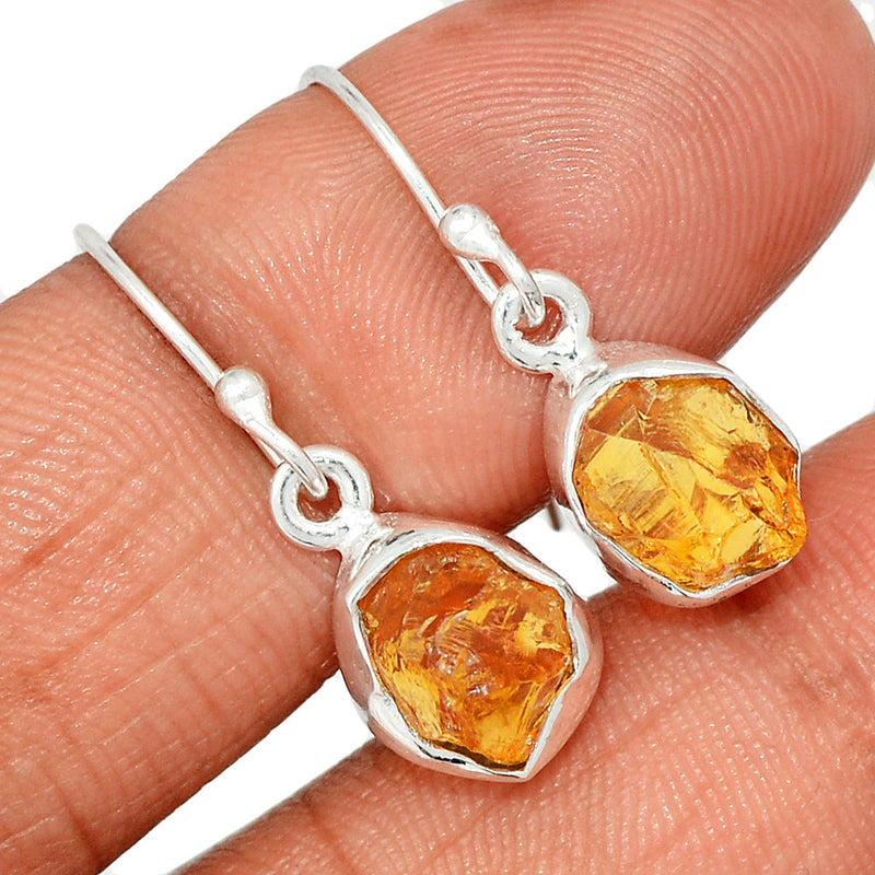 1.1" Citrine Rough Earrings - CTRE471
