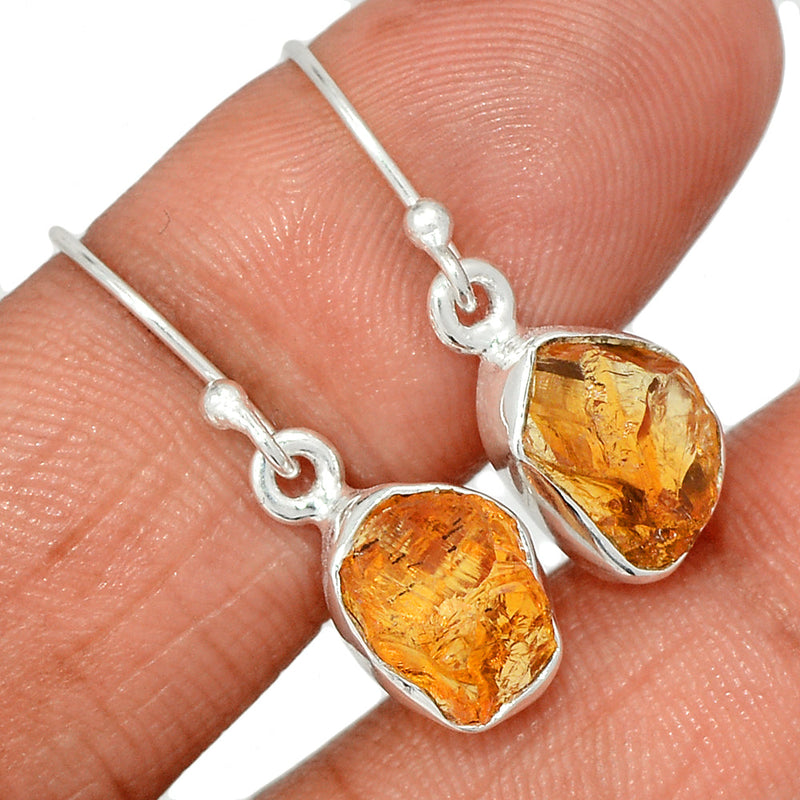 1.1" Citrine Rough Earrings - CTRE472