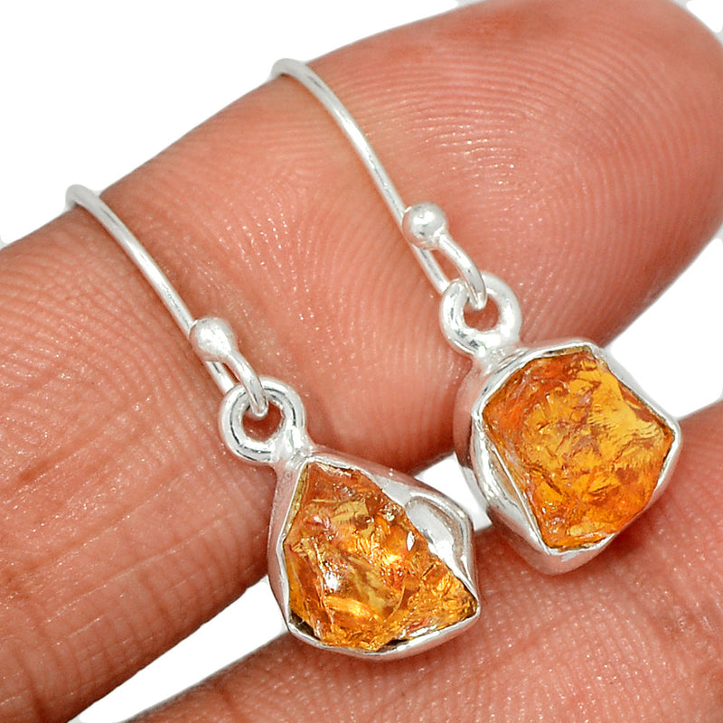1.1" Citrine Rough Earrings - CTRE476