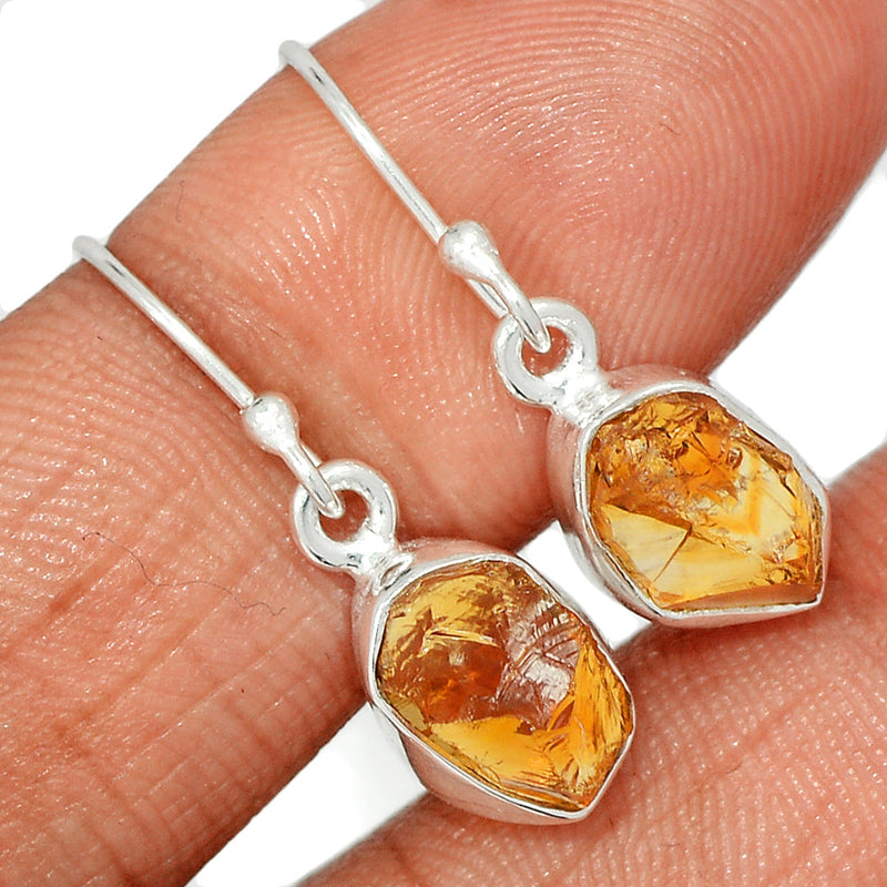1.1" Citrine Rough Earrings - CTRE483