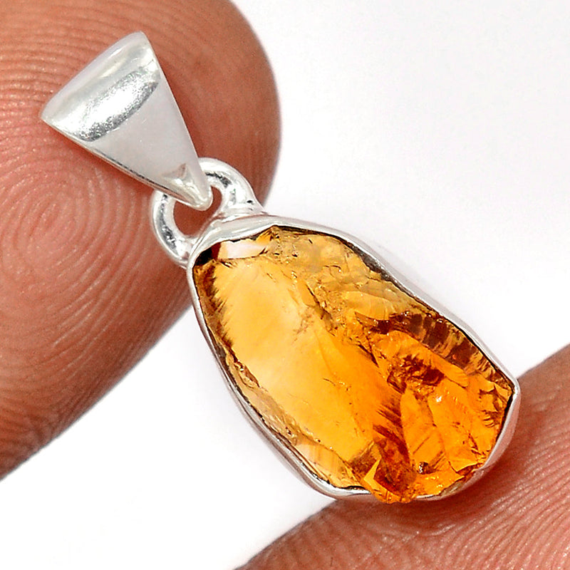 1" Citrine Rough Pendants - CTRP1001