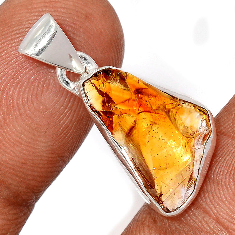 1.1" Citrine Rough Pendants - CTRP1002