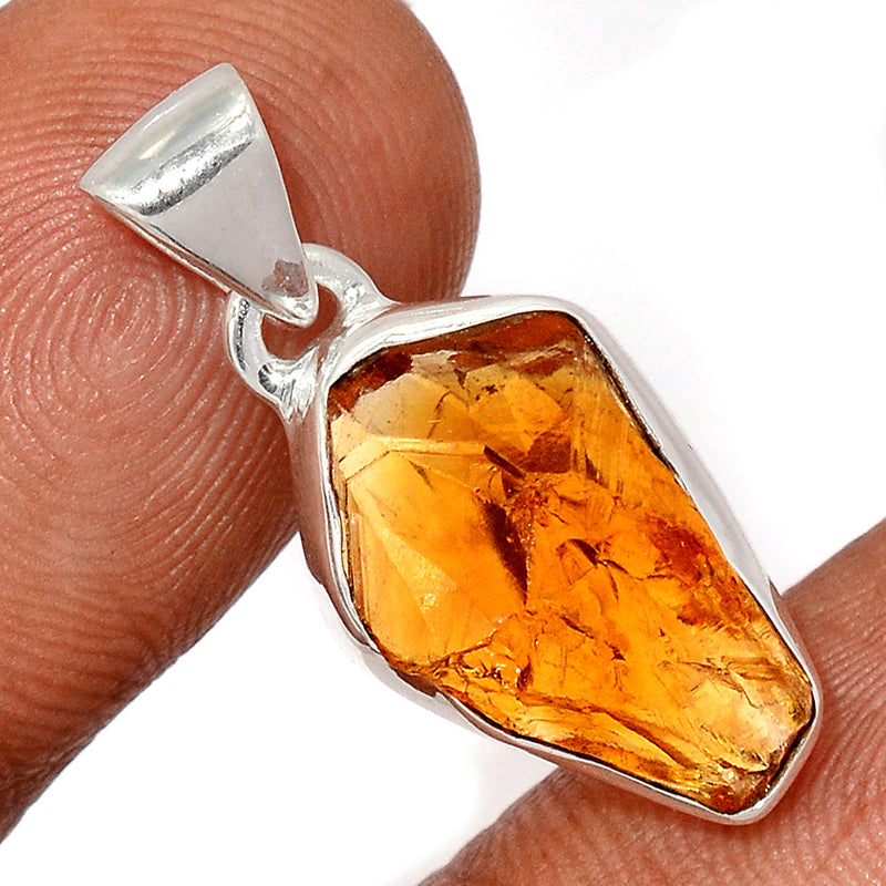 1.1" Citrine Rough Pendants - CTRP1003