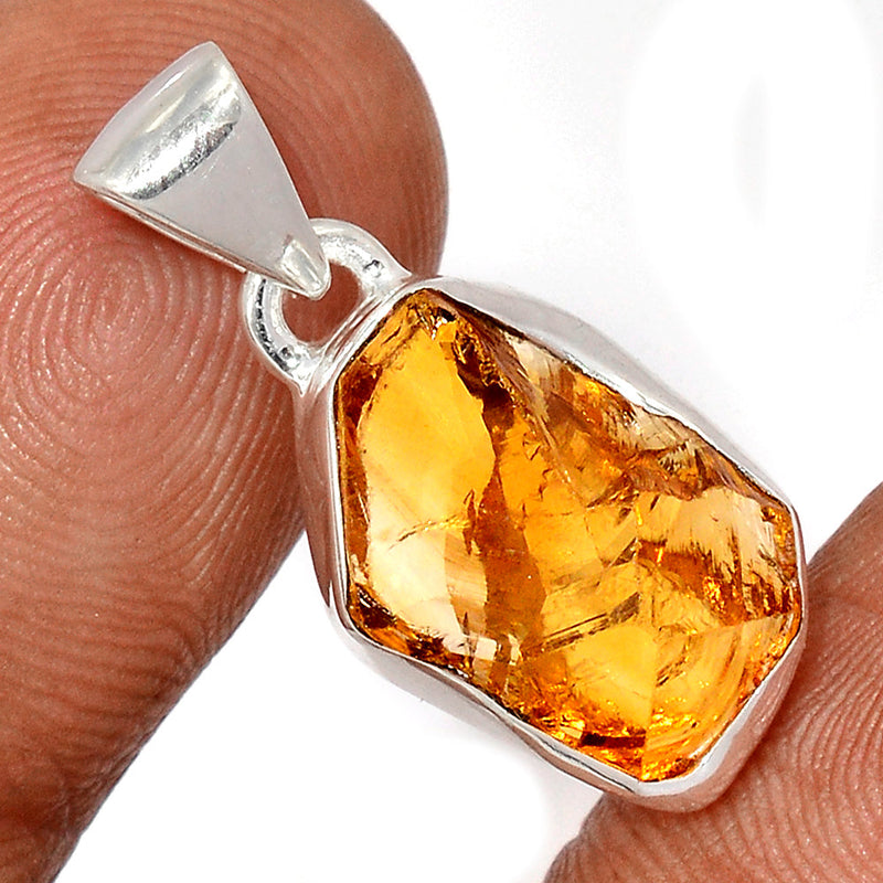 1" Citrine Rough Pendants - CTRP1004
