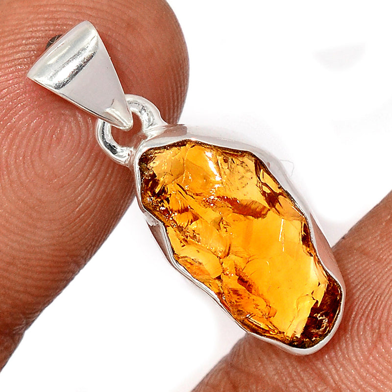 1.1" Citrine Rough Pendants - CTRP1005