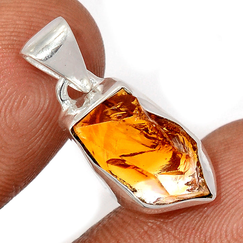 1" Citrine Rough Pendants - CTRP1006