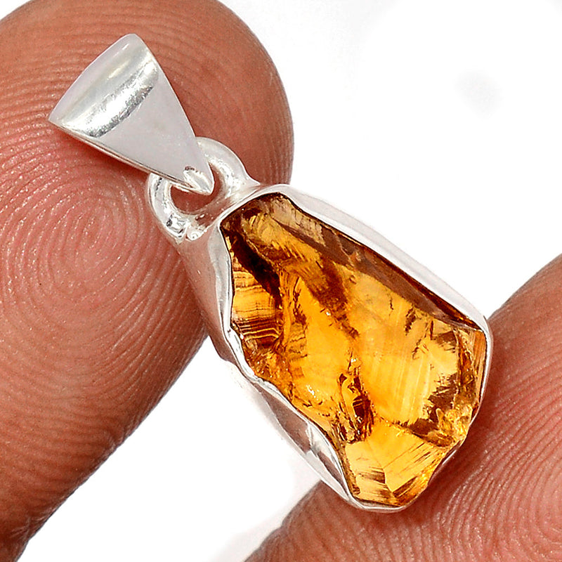 1" Citrine Rough Pendants - CTRP1008