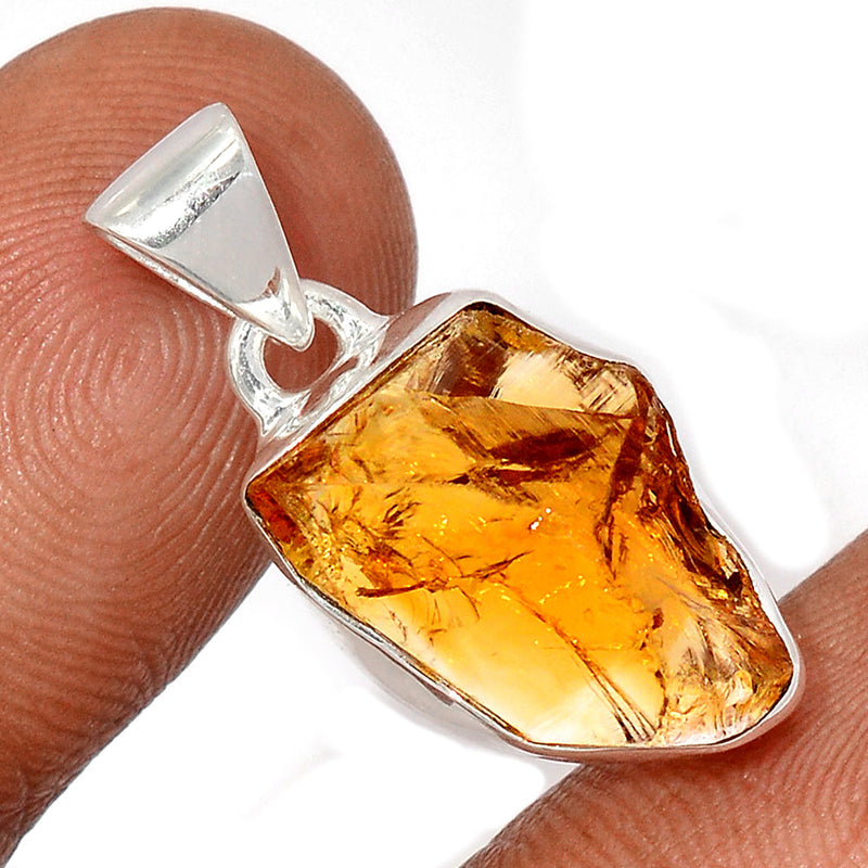 1.1" Citrine Rough Pendants - CTRP1009