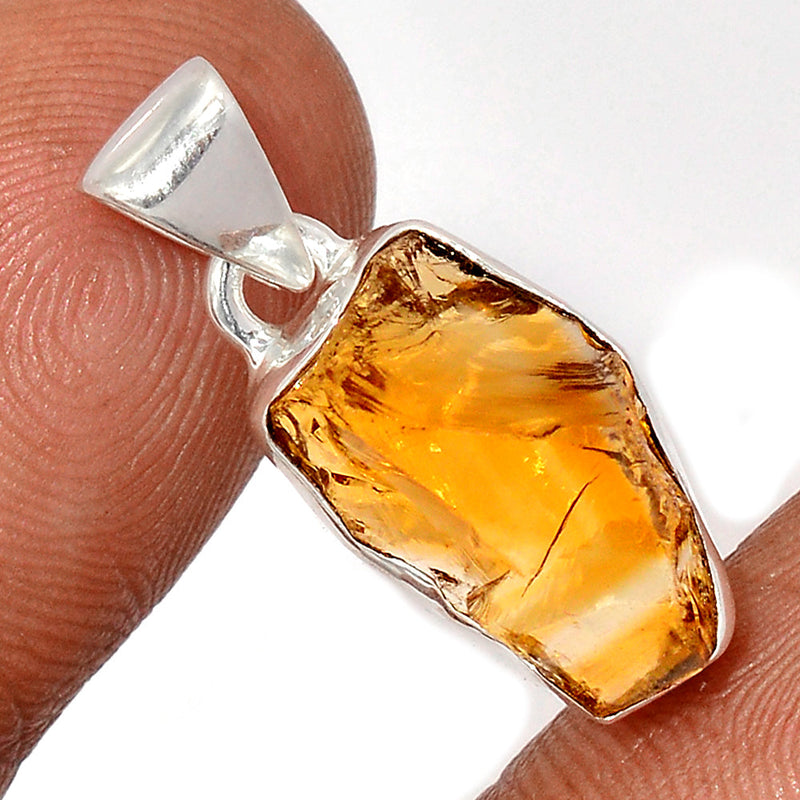 1" Citrine Rough Pendants - CTRP1011