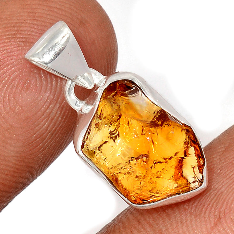 1" Citrine Rough Pendants - CTRP1012