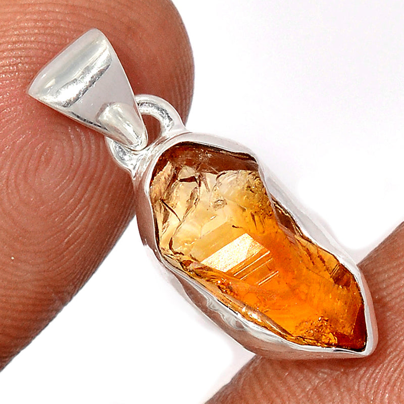 1.1" Citrine Rough Pendants - CTRP1014