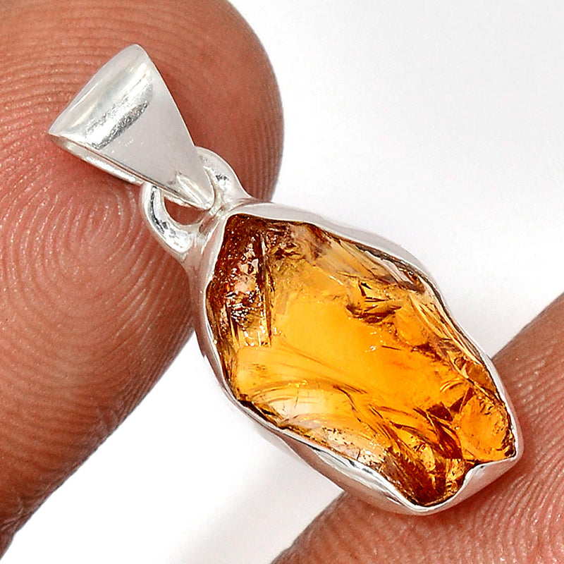 1.1" Citrine Rough Pendants - CTRP1015