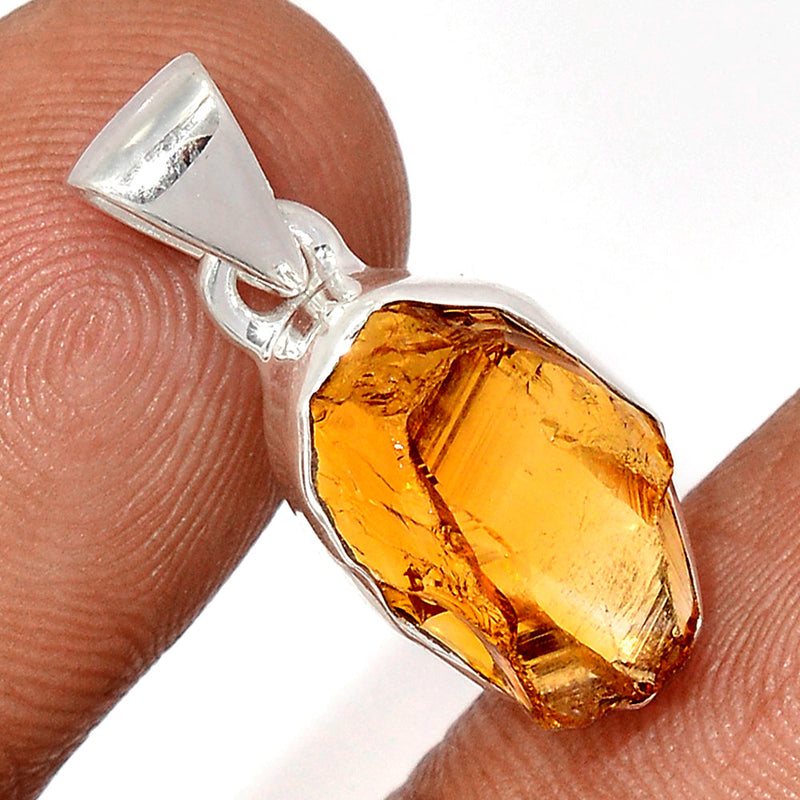 1" Citrine Rough Pendants - CTRP1029