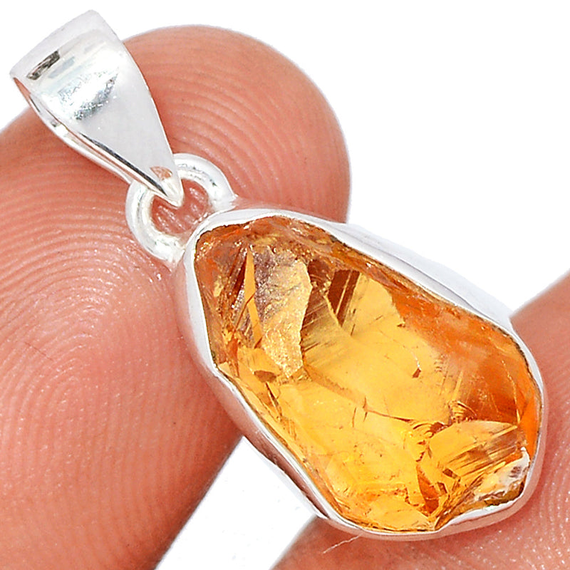 1.1" Citrine Rough Pendants - CTRP910