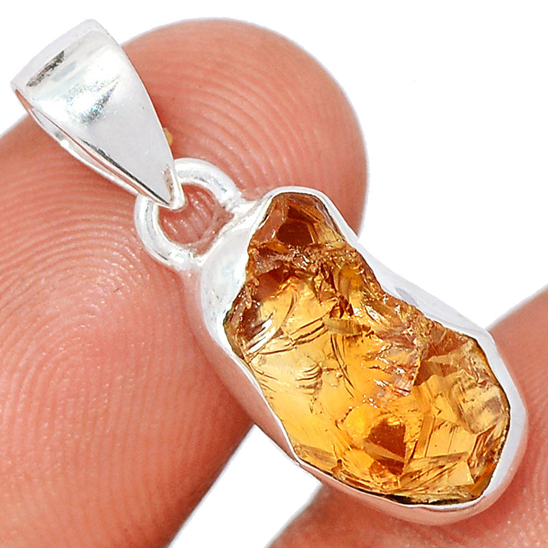 1" Citrine Rough Pendants - CTRP914