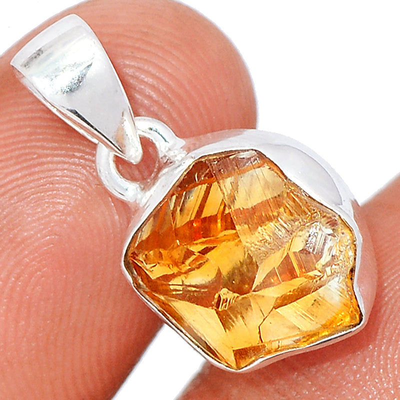 0.8" Citrine Rough Pendants - CTRP918