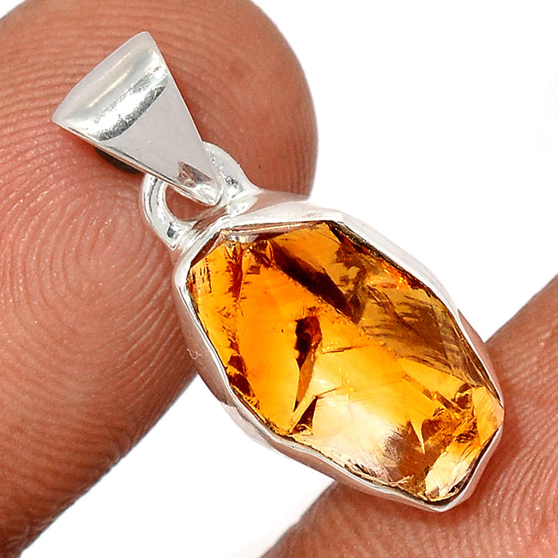 1" Citrine Rough Pendants - CTRP955