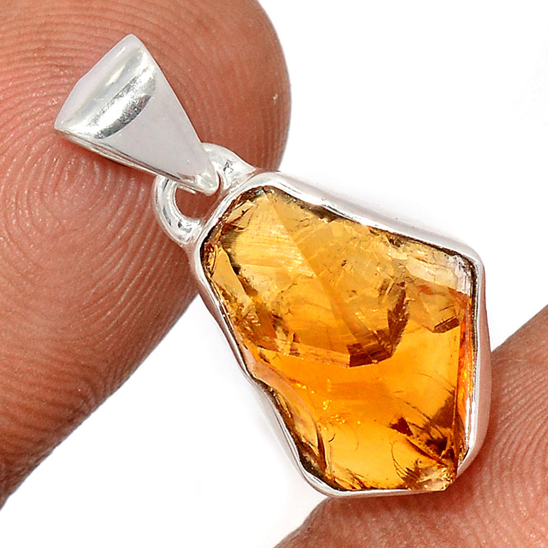 1" Citrine Rough Pendants - CTRP957